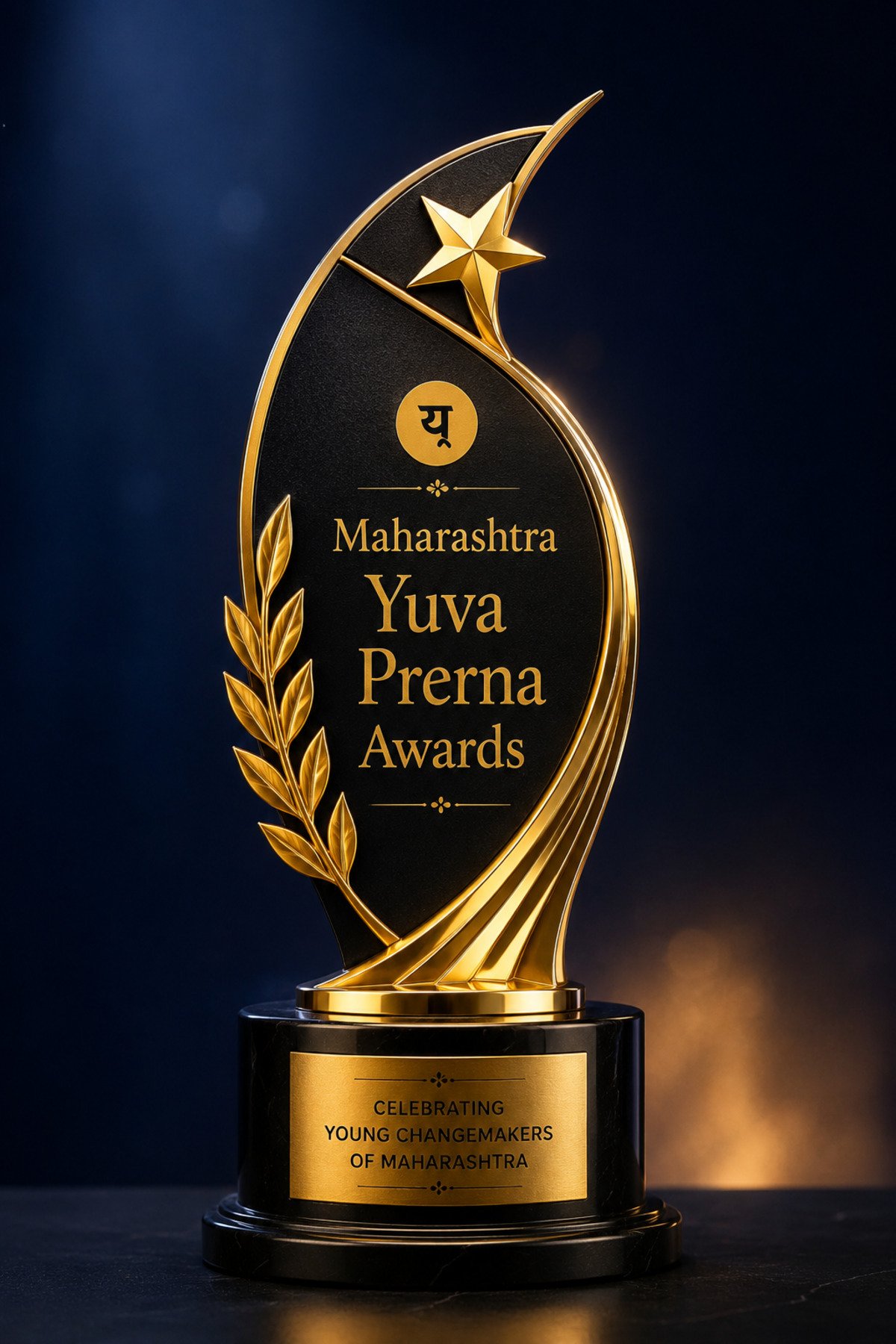 Maharashtra Yuva Prerna Award Trophy